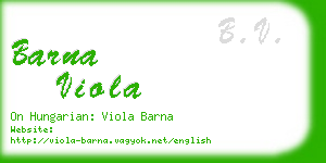barna viola business card